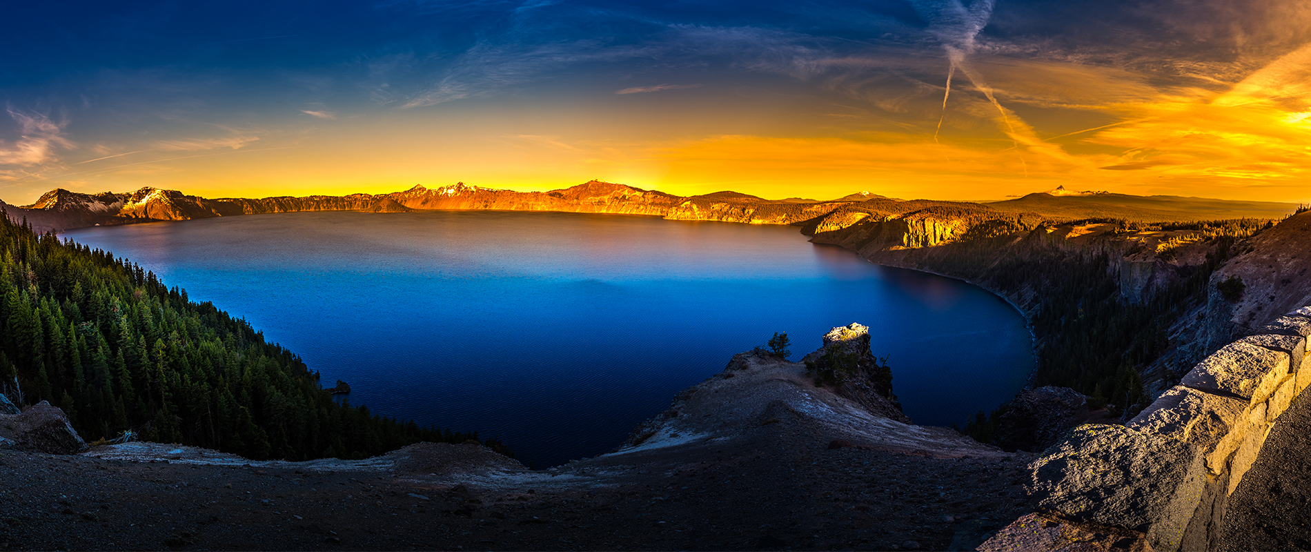 Crater Lake, The Lightest Lake in the World