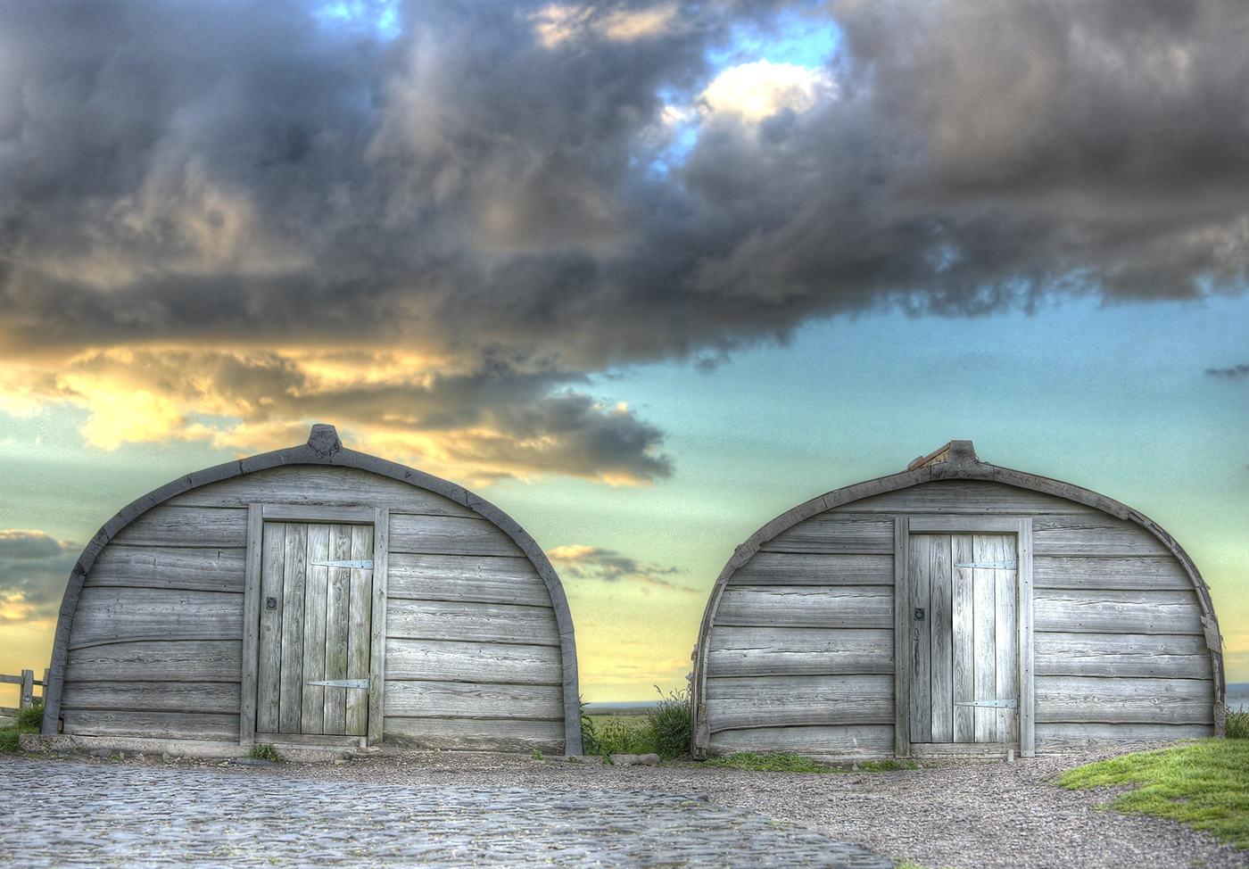 Old fishing boat with Lindisfarne Castle, Northumberland — Steve