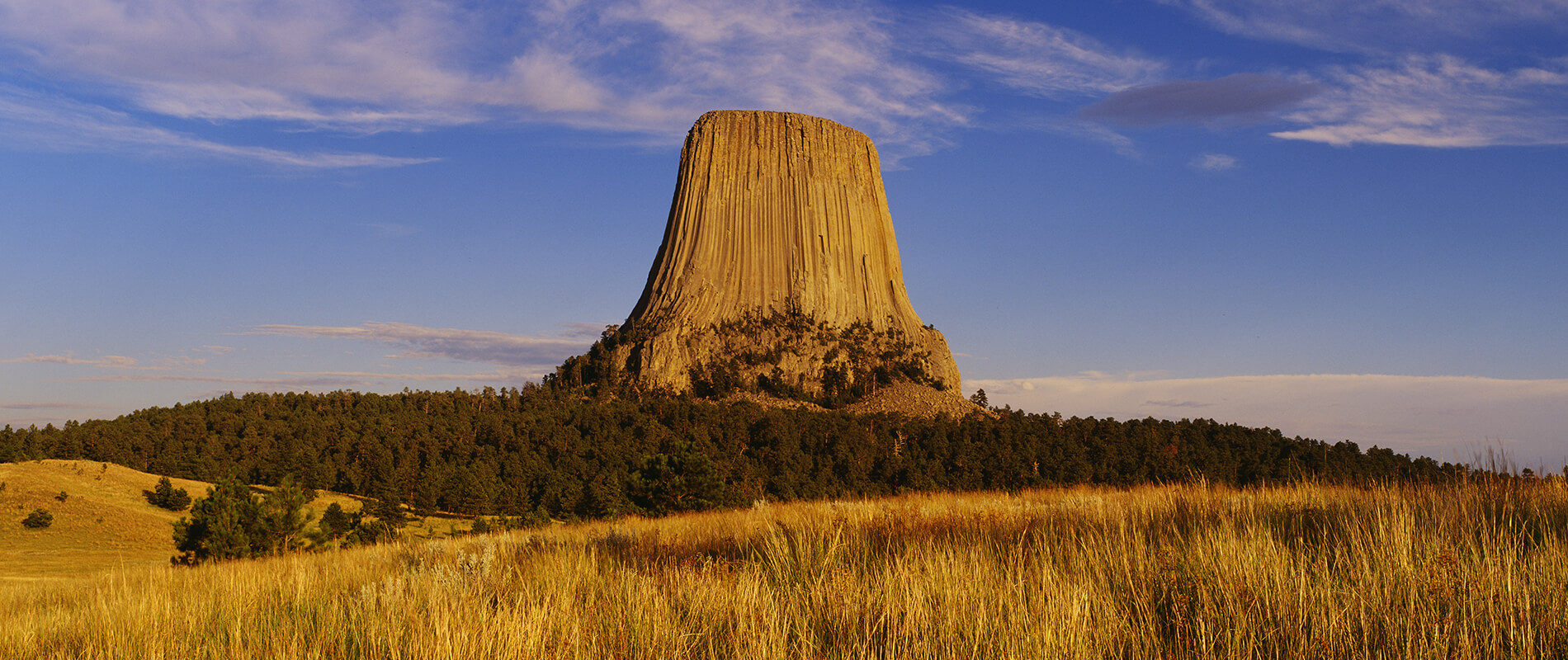 Devils Tower, the legendary rock of Wyoming