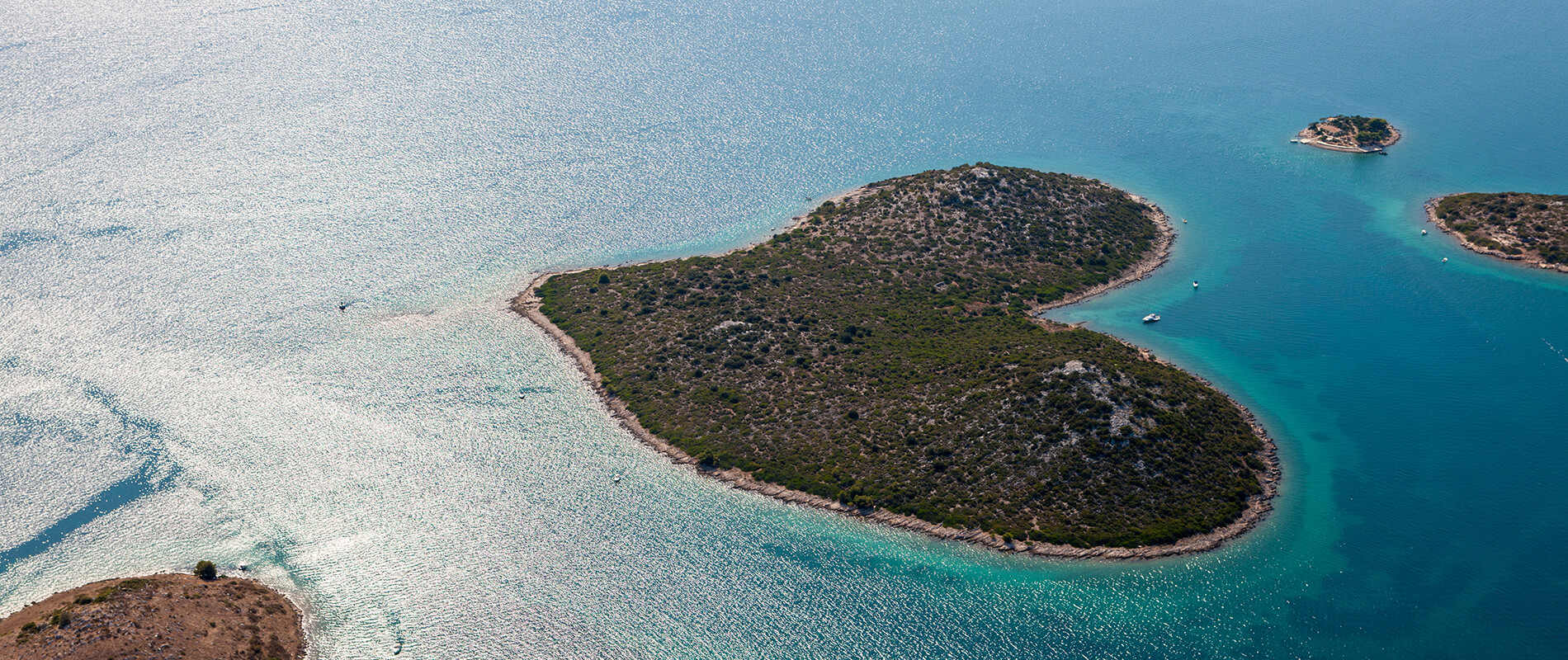 Galesnjak, the heart-shaped Croatian island
